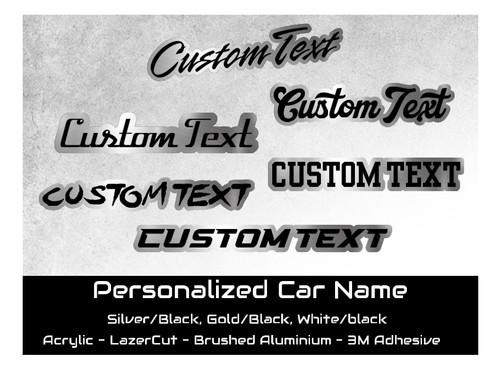 Custom engraved car - engraved, acrylic
