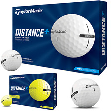 TAYLORMADE DISTANCE+ GOLF BALLS MENS GOLF BALLS WHITE OR YELLOW DISTANCE GOLF