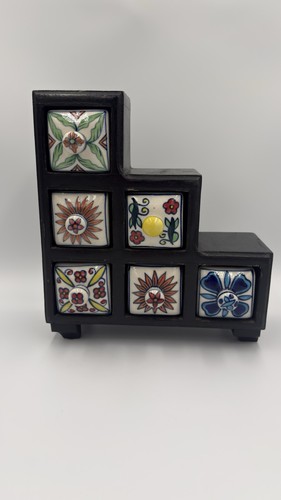 Indian hand painted - ceramic, 6