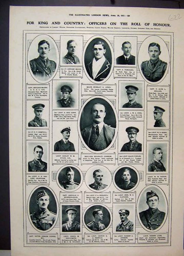 Original old vintage print - old,