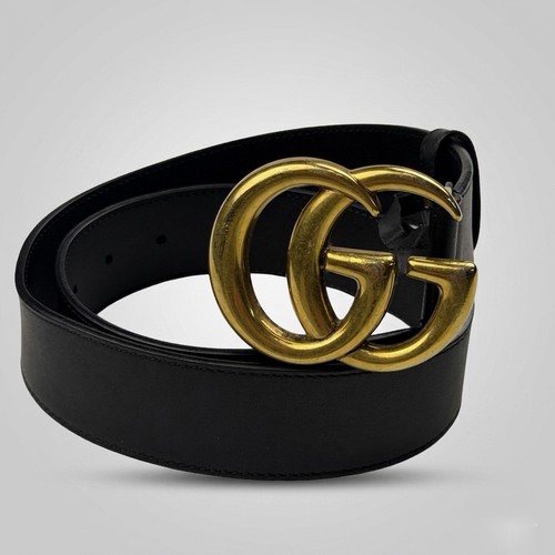 Gucci marmont leather belt - gg,