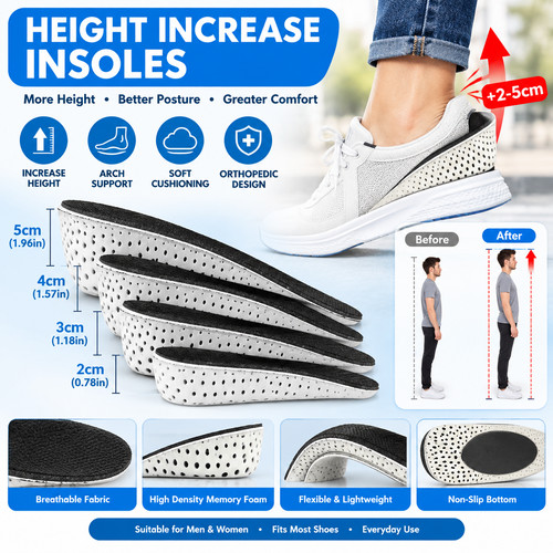 Height increase insoles - increase,