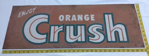 Vintage enjoy orange crush tin - vintage,