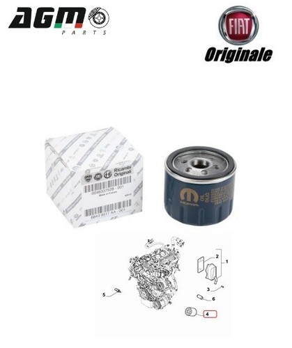 Original oil filter fiat 500x - filter,