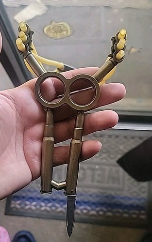 Sling shot brass bullet - -brass,