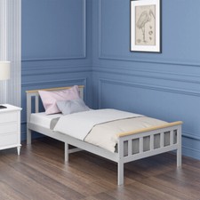 Solid Wooden Bed Frame 3ft
