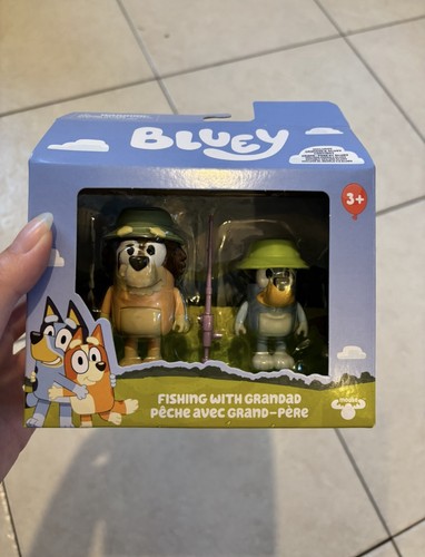 Bluey fishing with - fishing, grandad