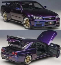 1/18 AUTOart Nissan Skyline R34 GT-R V-Spec II BBS LM Wheels Version Diecast