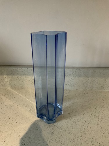 Vintage blue square octagonal