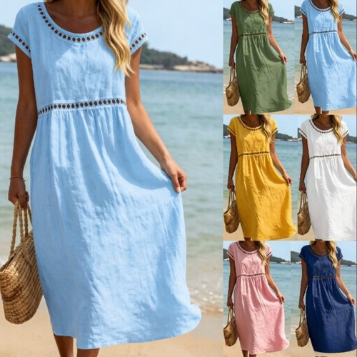 Women neck linen cotton - women's,