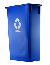 Blue slim jim recycling bin - slim,