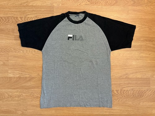 Vintage fila grey black raglan - vintage,