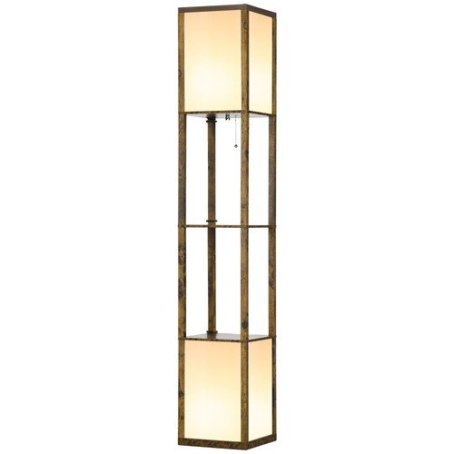 Homcom floor lamp - floor, shelves