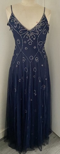 Jenny packham navy dress tulle - navy,