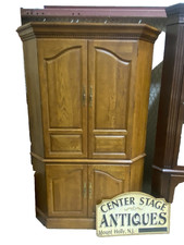 62857 Oak Corner Cabinet