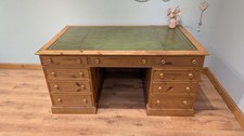 Vintage Pine Leather Topped