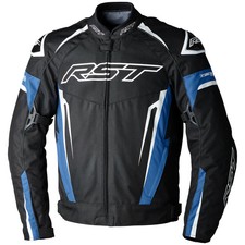 RST Tractech Evo 5 CE Textile Motorcycle Waterproof Jacket Blue 3485 + L2 BACK