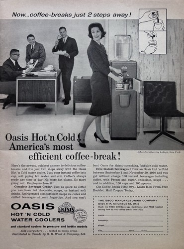 1960 oasis hot cold water - 1960,