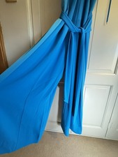 Me + Em Fluid Summer Tux Jumpsuit & belt in Aqua. New with Tags. UK 16