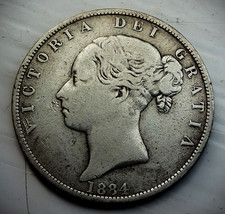 1884 VICTORIA HALF CROWN