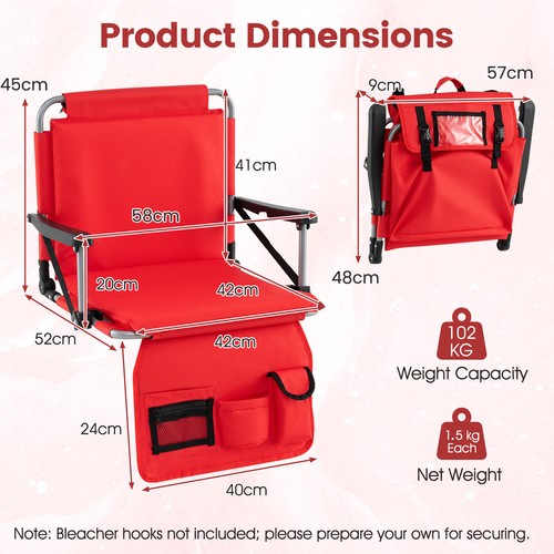Pcs foldable stadium seat - foldable,