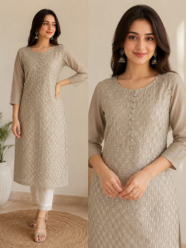 Women grey satin salwar - grey,