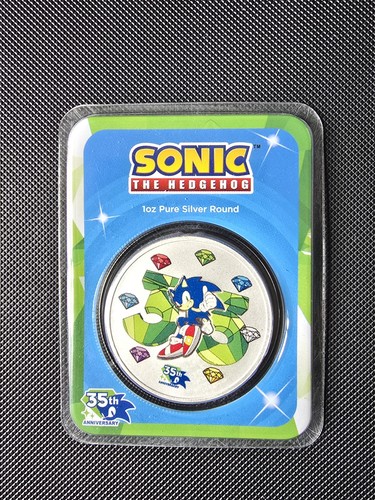 1oz silver coin sonic the - silver,