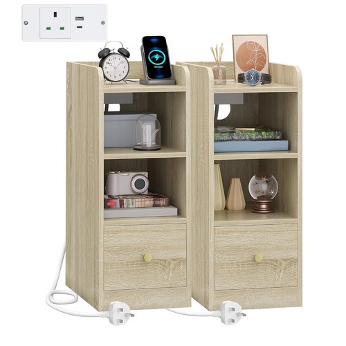 Hzuaneri slim bedside tables - slim,