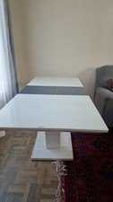 Sandor High Gloss Modern Extendable Dining Table 140-180 cm White