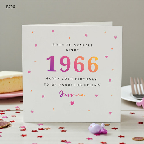 Personalised 60th birthday - 60th,