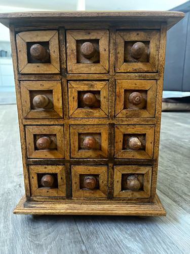 Vintage wooden spice rack - spice,