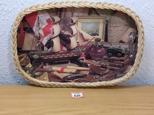 Woven Wicker Serving Tray/