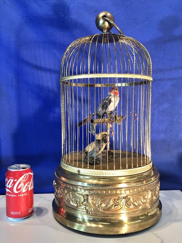Antique french brass cage - french,