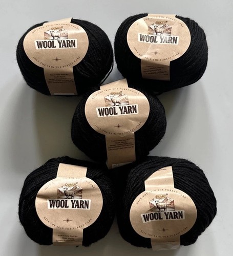 50g balls wool black - balls, of