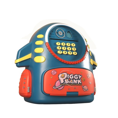 Rocket piggy bank safe - rocket,