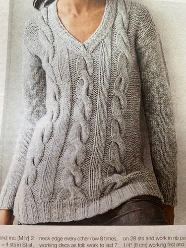 Aran neck cable - aran,