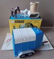 CORGI 112 RICE'S BEAUFORT DOUBLE HORSE BOX TRAILER 