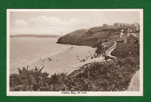 281606 postcard carbis bay - postcard,