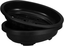 4Pcs Oval Plastic Bonsai