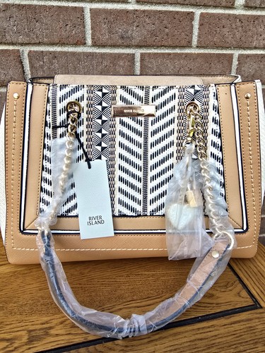 Bnwt river island tan white - river,