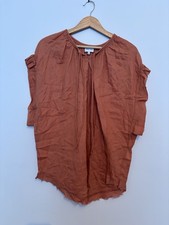 Bimba Y Lola Burnt Orange Rustic Hem Top