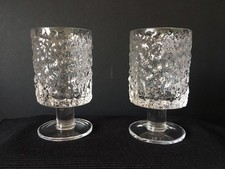2 x Whitefriars Glacier Medium Wine Glasses M142 11.0cm x 6.0cm