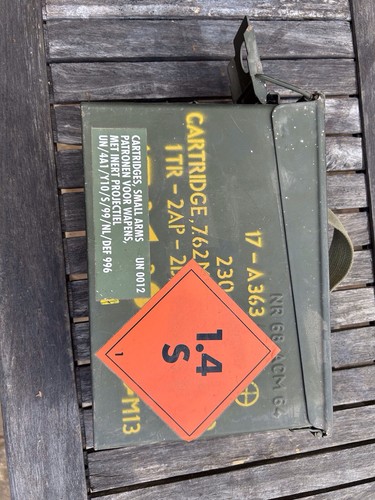 Army ammunition metal - box, with
