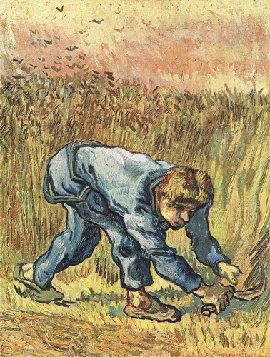 The mower with sickle - , by