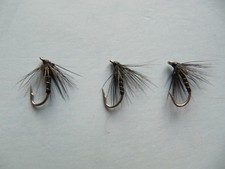 3 x BLACK SPIDER NYMPH TROUT