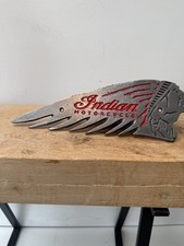 INDIAN Vintage Motorcycles  -cast Metal  Sign Garage-man Cave Classic bike 