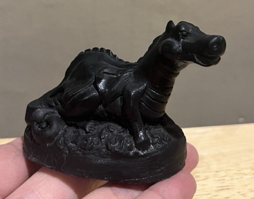 Welsh coal dragon - dragon, figurine
