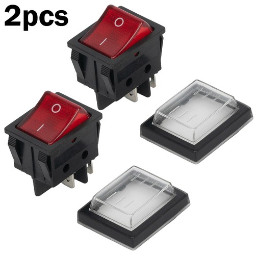 For red 2pcs rocker - red, switch