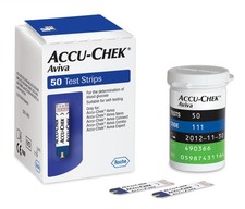 Accu-Chek Aviva Box of 50 Test Strips - Exp:09/2026