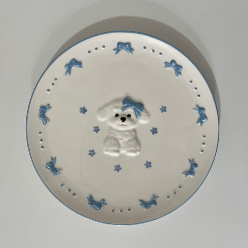 Primark side plate bichon - side,